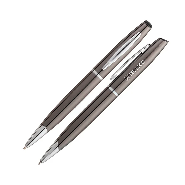 Caneta Crown Quebec Esferográfica Personalizada Com Logotipo