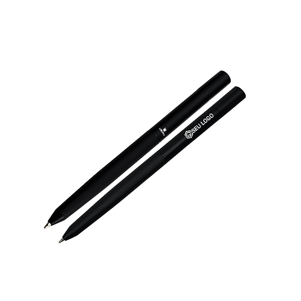 Caneta Crown Black Lápis Esferográfica Personalizada Com Logo