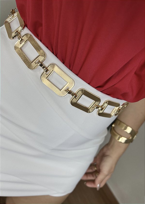 Cinto correntaria quadrado