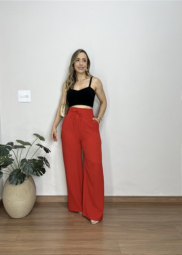 Calça Pantalona Flora