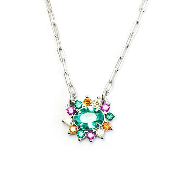 Colar Rainbow de Zircônias