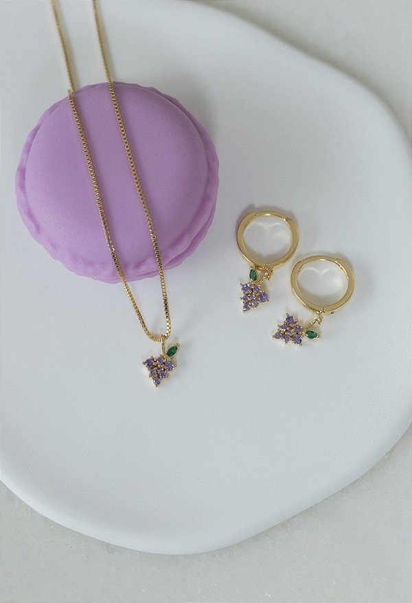 Conjunto Uva Cravejada