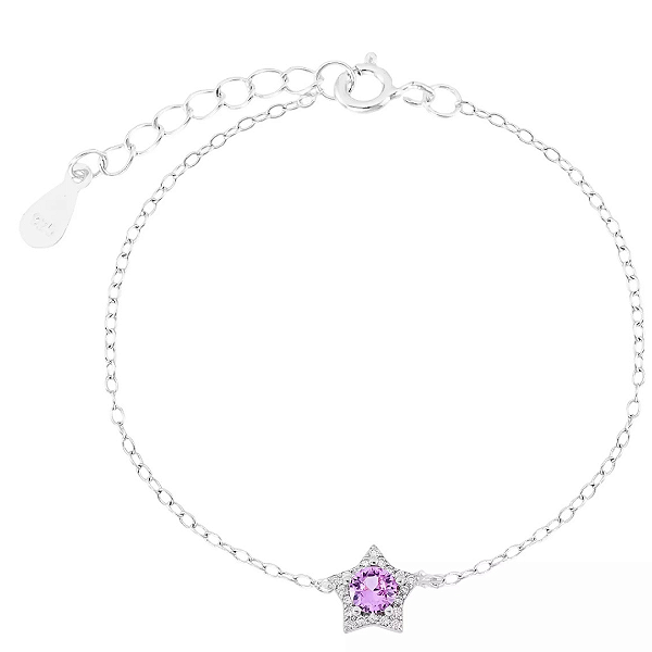 Pulseira estrela cravejada