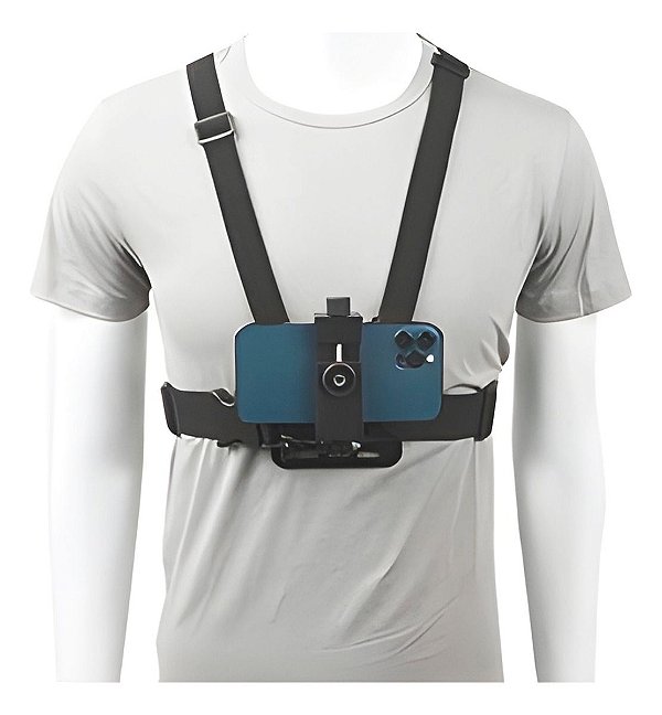 Peitoral Suporte Cinturão Peito Para Celular Câmera Gopro