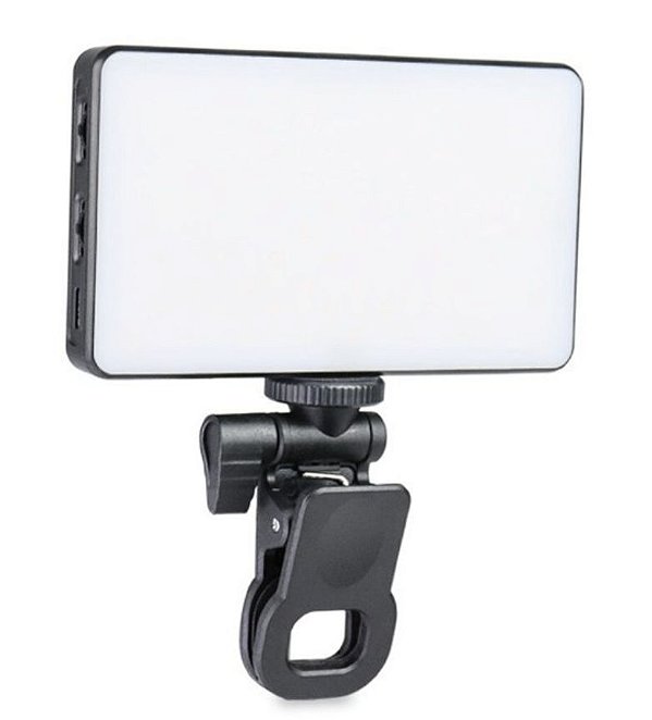 Luz Led De Vídeo Com Clipe Para Celular Macbook iPad