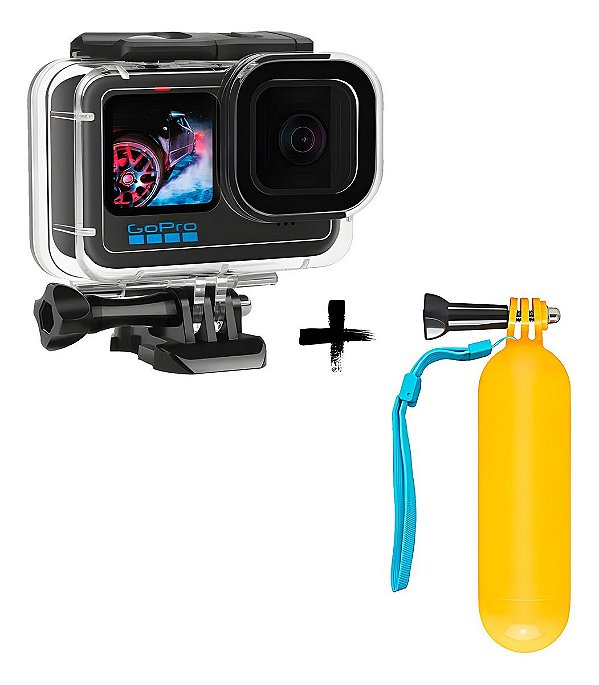 Caixa Case Estanque Gopro Hero 9/10/11/12 + Bastão Brinde