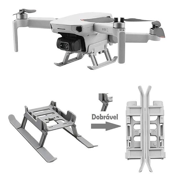 Trem De Pouso Drone Landing Gear Dji Mavic Mini/ Se/mini 2