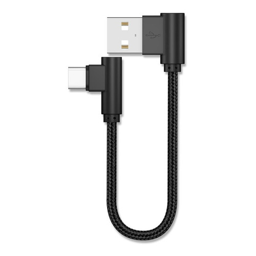 Cabo Usb Micro Usb V8 15 Cm Curto L 90 Graus Carga E Dados C