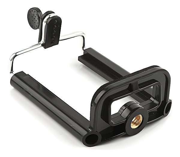 Suporte Adaptador Clipe Celular Rosca 1/4 Para Tripé Bastao