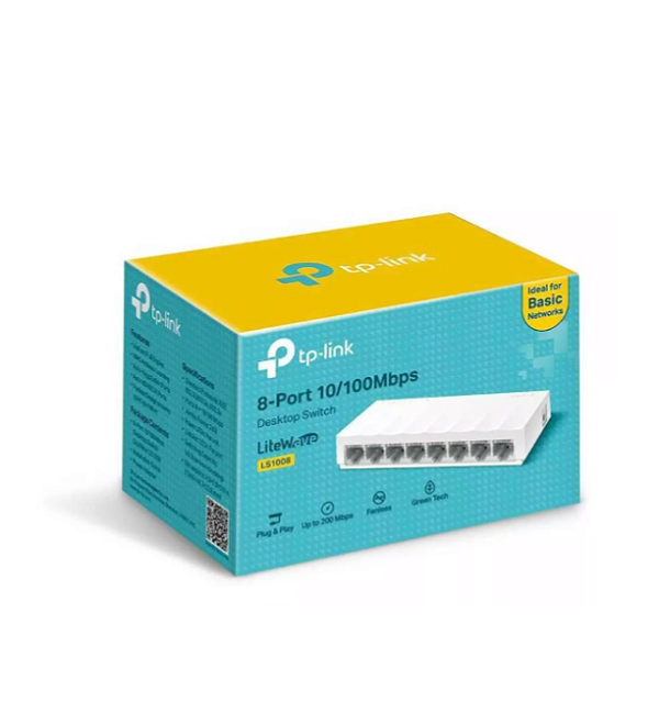 Switch 8 Portas 10/100 Mbps Não Gerenciável Ls1008 Tp-link