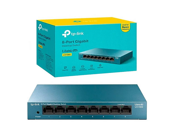 Switch Tp-link Ls108g 8 Portas Gigabit