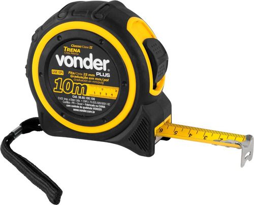 TRENA CURTA DE AÇO 10 M X 25 MM VONDER PLUS