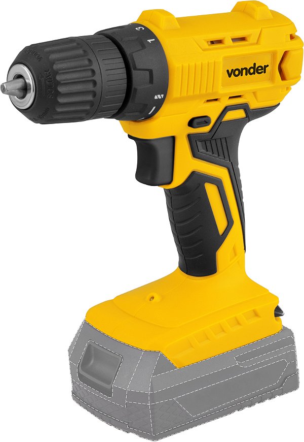 PARAFUSADEIRA FURADEIRA A BATERIA, 18 V, SEM BATERIA E SEM CARREGADOR, IPFV 1851, VONDER