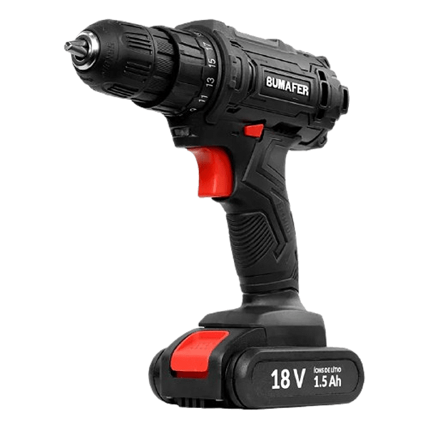 FURADEIRA PARAFUSADEIRA 3/8 BATERIA 18V - BUMAFER