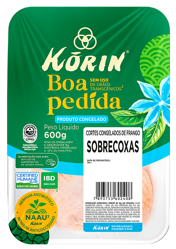 Sobrecoxa Congelado 600 g