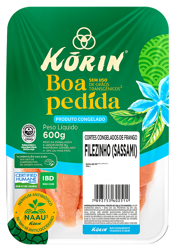 Filezinho Sassami Congelado 600g