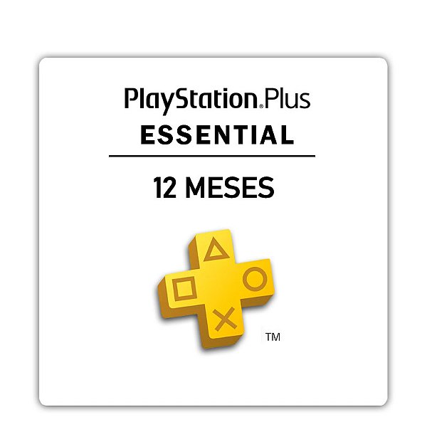 Assinatura Playstation Plus Essential 12 Meses