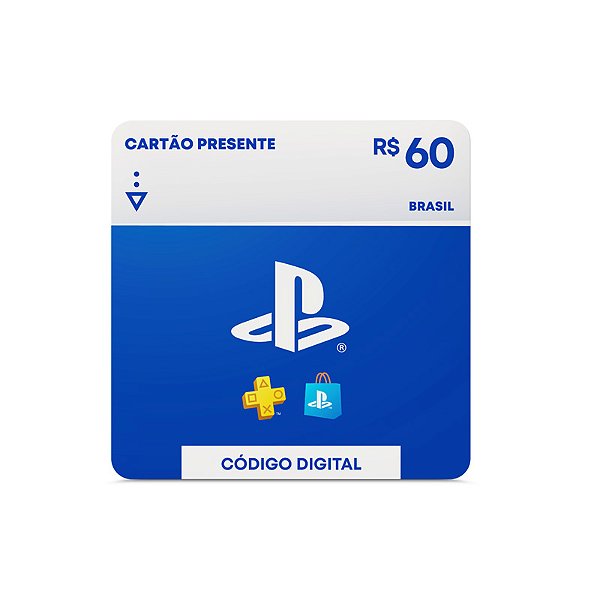 Gift Card Playstation 60 reais Gift Card Online