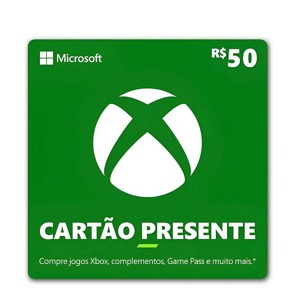 Gift Card Xbox 50 reais