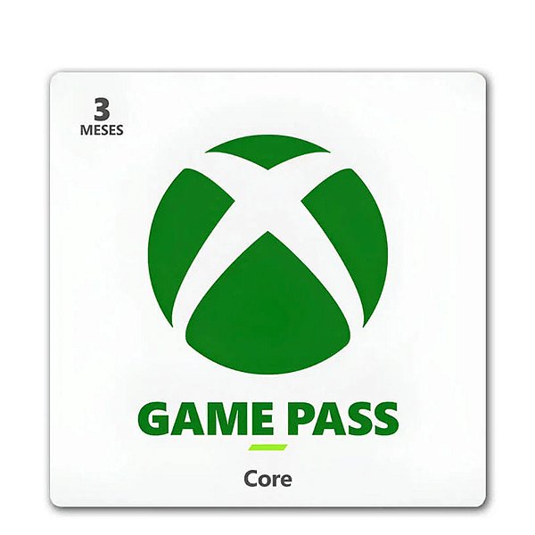 Assinatura Xbox Game Pass Core 3 Meses