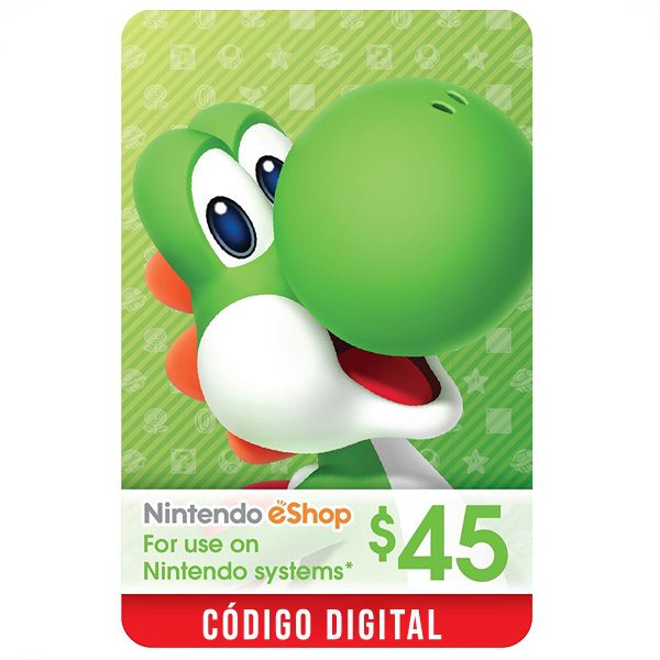 Gift Card Nintendo eShop 45 Dólares