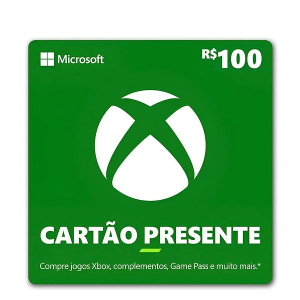 Gift Card Xbox 100 reais