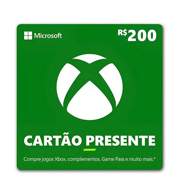 Gift Card Xbox 200 reais