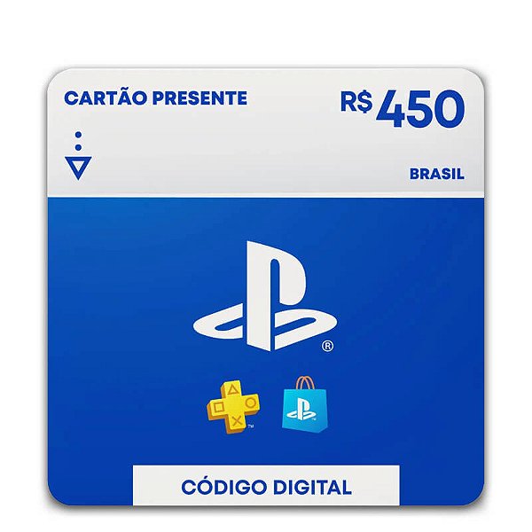 Gift Card Playstation 450 reais