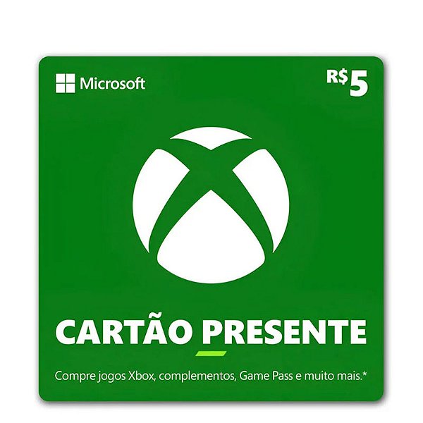 Gift Card Xbox 5 reais