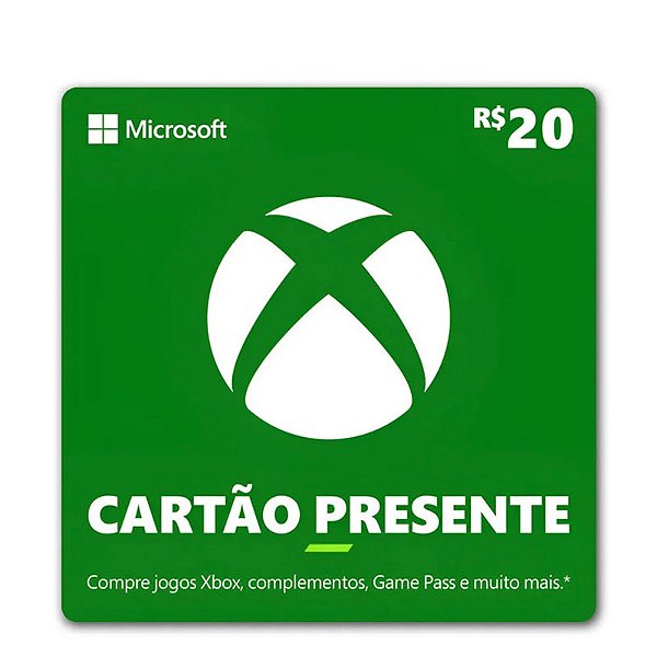 Gift Card Xbox 20 reais