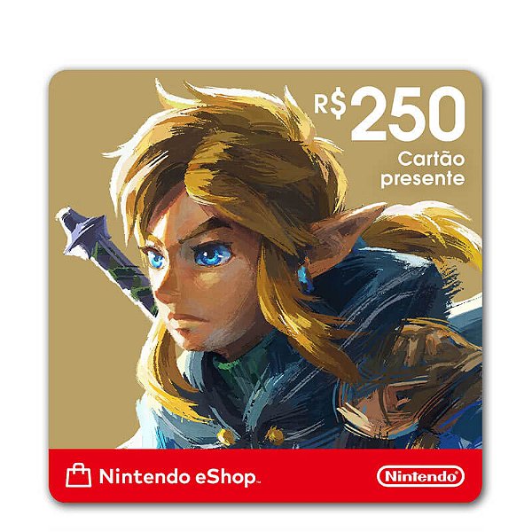 Gift Card Nintendo Switch 250 Reais
