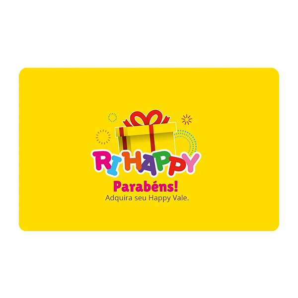 Gift Card Ri Happy 30 Reais