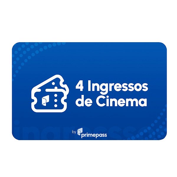 Gift Card Ingressos de Cinema Prime Pass