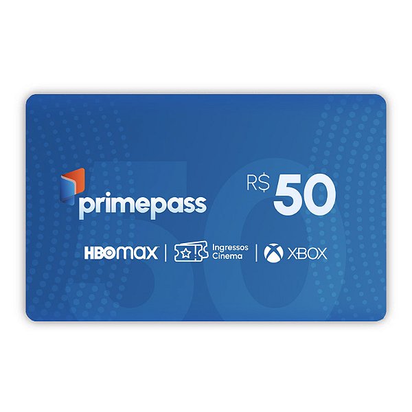 Gift Card Primepass Cash 50 reais