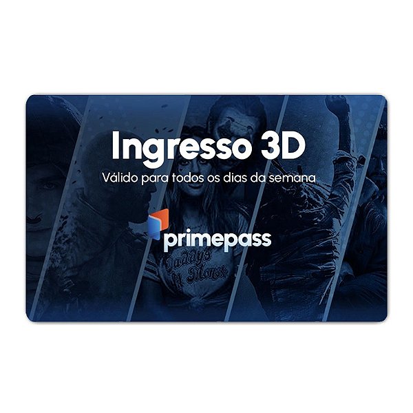 Gift Card 1 Ingresso de Cinema Primepass 3D