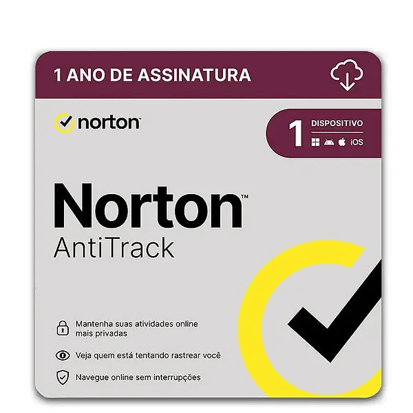 Norton Antivirus Antitrack 1 ano