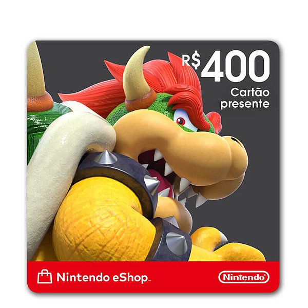Gift Card Nintendo Switch 400 Reais