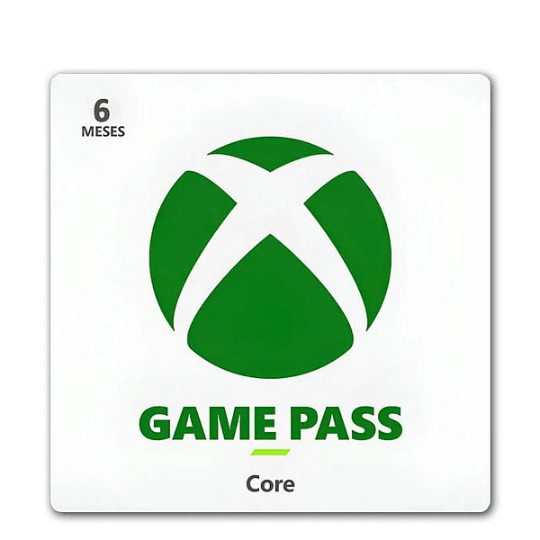 Assinatura Xbox Game Pass Core 6 Meses