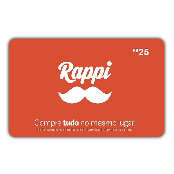 Gift Card Rappi 25 reais