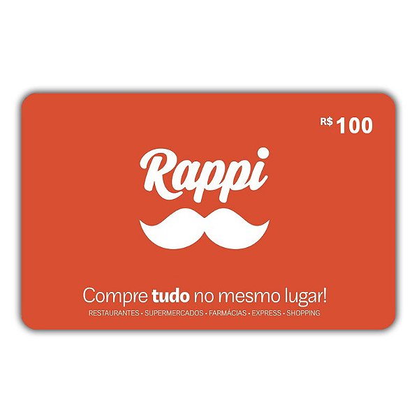 Gift Card Rappi 100 reais