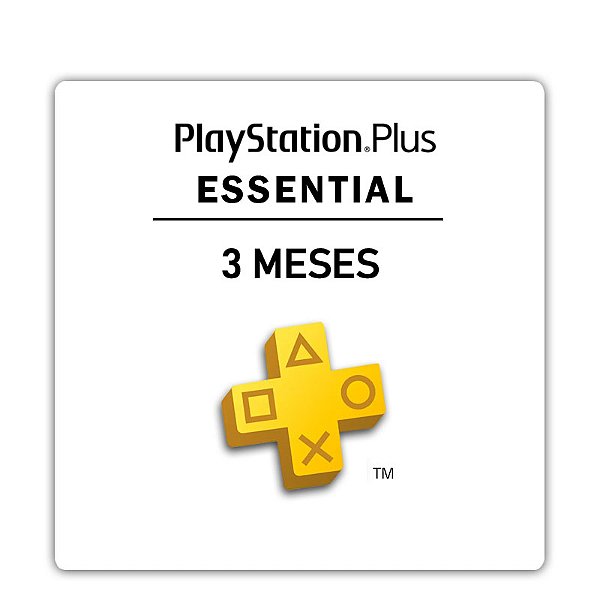 Assinatura Playstation Plus Essential 3 Meses
