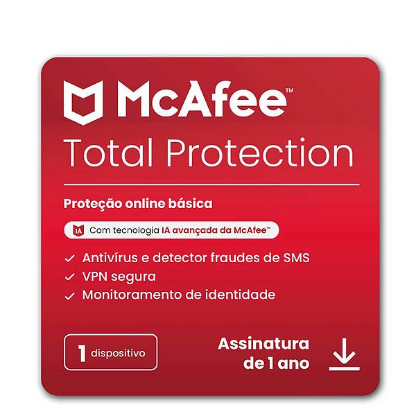 McAfee Total Protection 1 Dispositivo