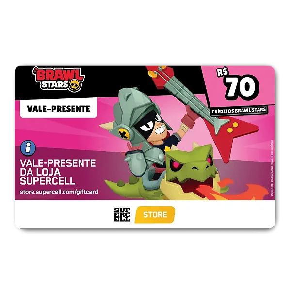 Supercell Brawl Stars Gift Card 70 Reais