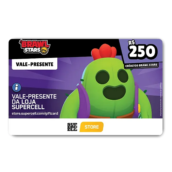 Supercell Brawl Stars Gift Card 250 Reais