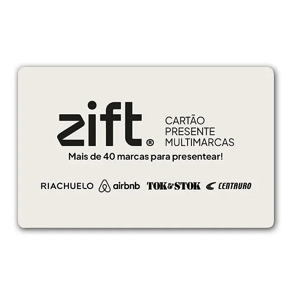 Zift Card Cartão Presente Multimarcas 450 reais