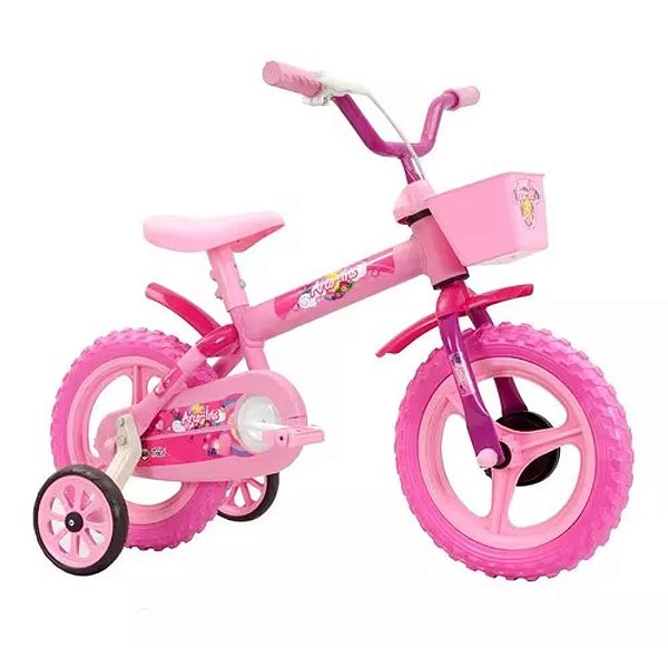 BICICLETA INFANTIL TK3 TRACK ARO 12 ROSA FUCCIA