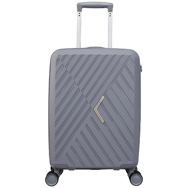 Mala Yins Boomerang Cinza Bordo Swissland com TSA YS21216C