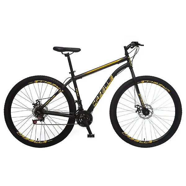 BICICLETA COLLI CAZELLE ROMA A.29 TM 18 F.DISCO 21V PRETA C/ DOURADO