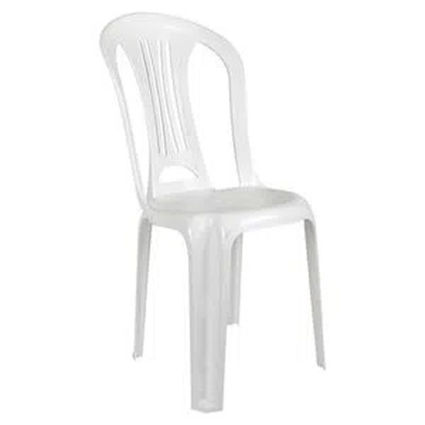 Cadeira Plástica Branca Multiuso Bistrô Empilhável Mor