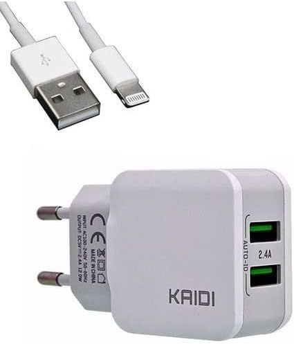 Carregador Rápido Turbo Lightning 2 usb KD-301A Kaidi